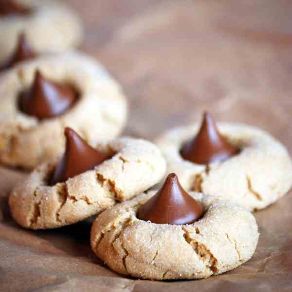 Peanut Butter Chocolate Kiss Cookies