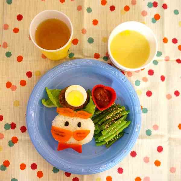 Little Man Mustache dinner plate