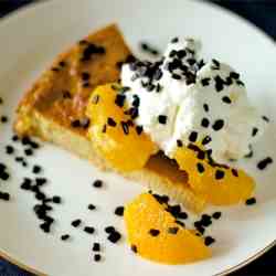 Almond honey cake with oranges