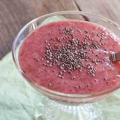 Strawberry Banana Chia Seed Pudding