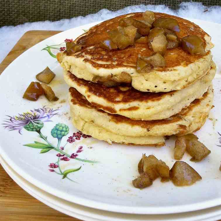 Cardamom Pear Pancakes