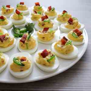 Jalapeno Popper Deviled Eggs