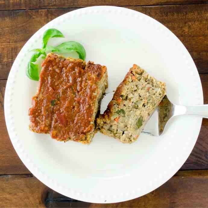 Spinach - Mushroom Lentil Loaf