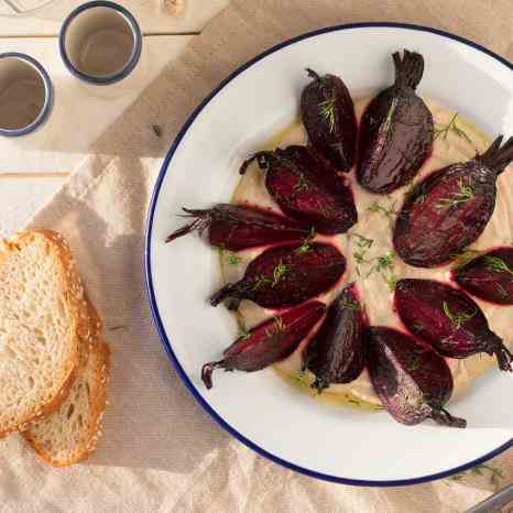 Beetroot with Greek skordalia sauce