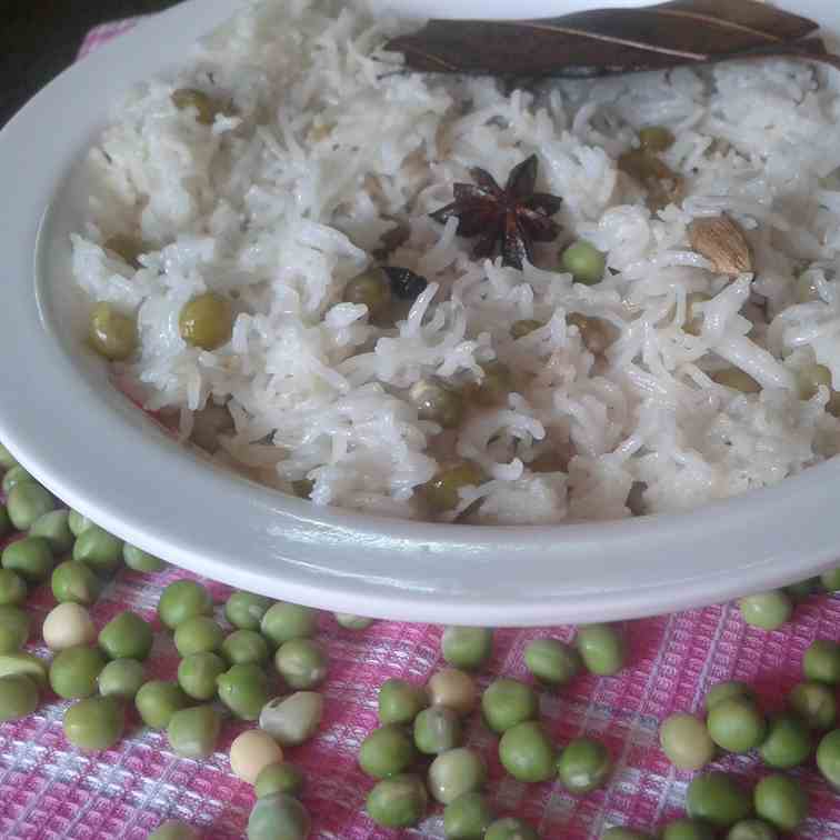 Peas pulao recipe