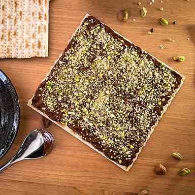Dukkah-Spiced Chocolate-Covered Matzoh