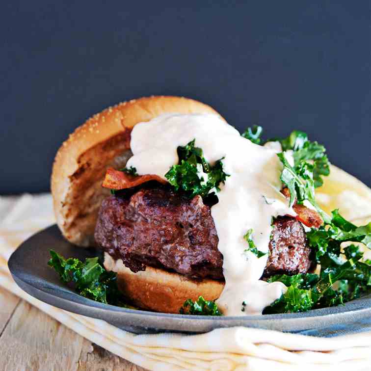 Grilled Ancho Chili Burgers