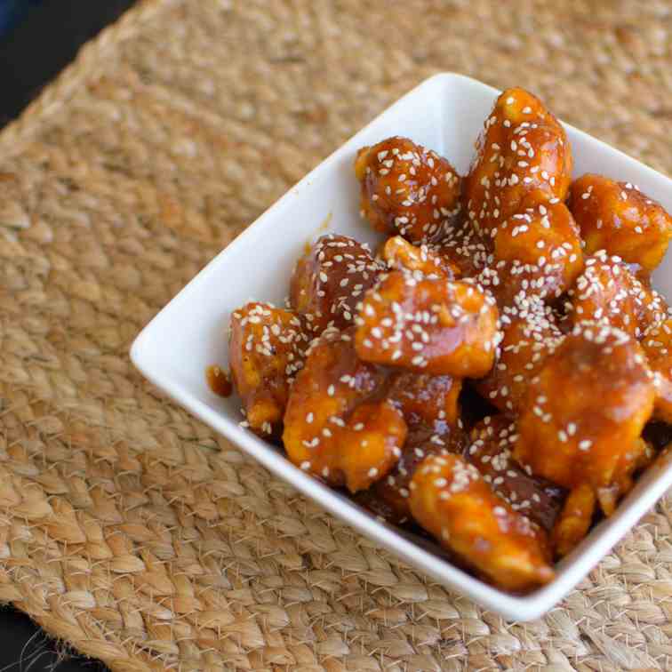Baked Honey Sesame Chicken