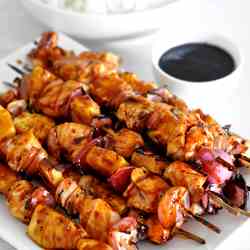 Chicken Pineapple Teriyaki Kebab