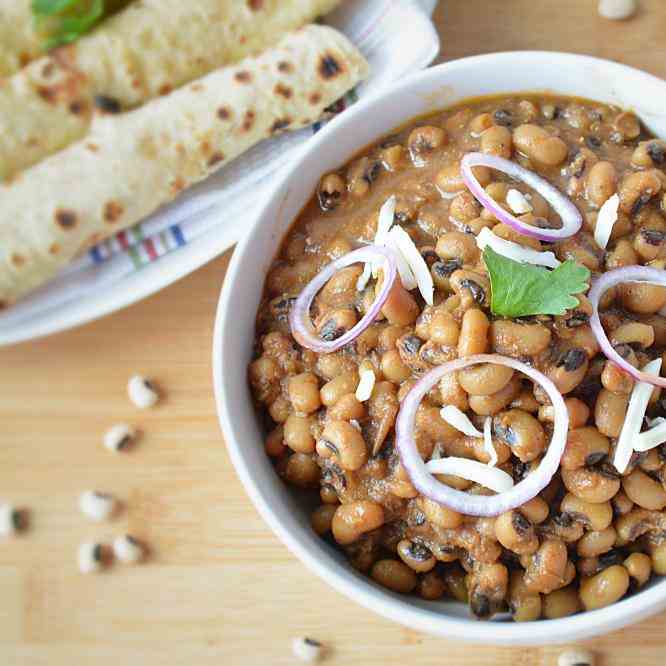 Punjabi lobia masala – no onion no garlic
