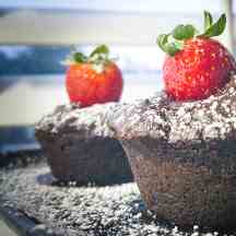 Strawberry in Chocolate Chip Muffin