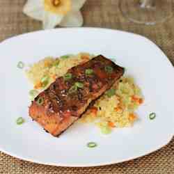 Grilled Maple Mustard Salmon