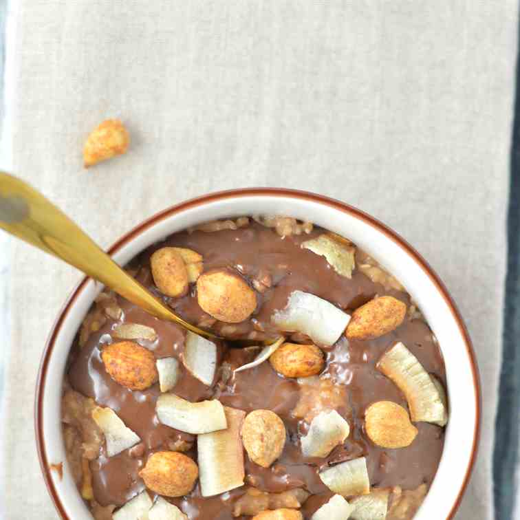 PB Nutella and Coconut Oatmeal