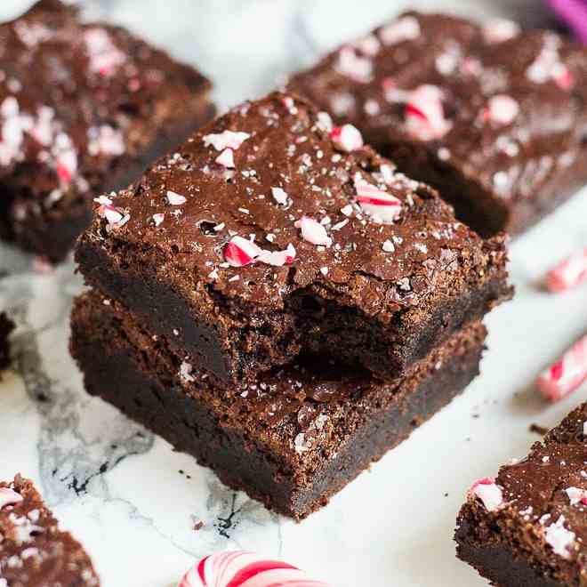 Peppermint Mocha Brownies