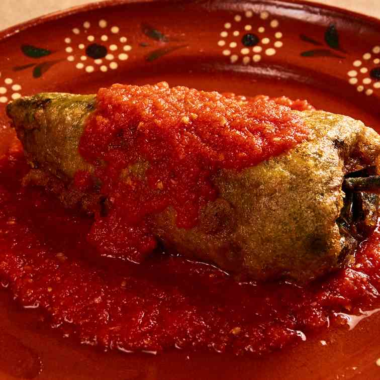 Pork Filled Chile Relleno