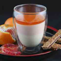 Vanilla Bean & Blood Orange Panna Cotta