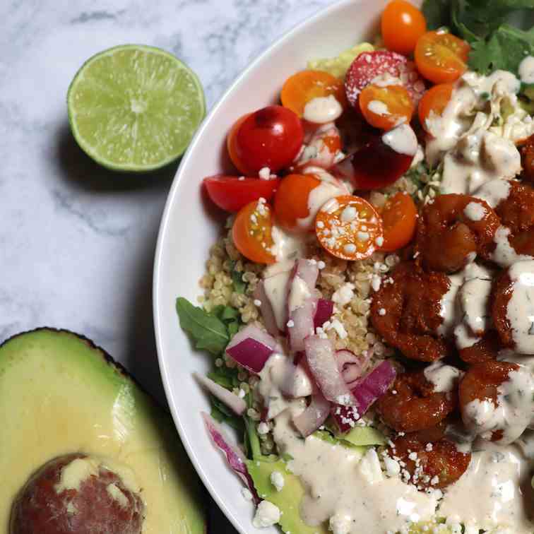 Healthy California Shrimp Taco Bowls