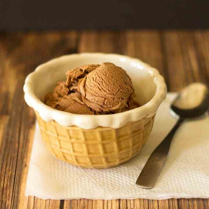 No Egg Homemade Chocolate Ice Cream