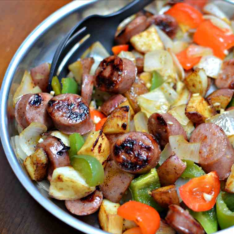 Skillet Sausage and Potatoes