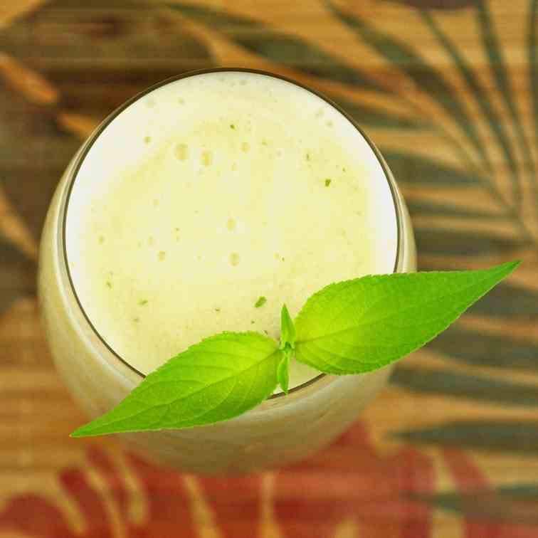 Blended Tropical Banana Cocktail