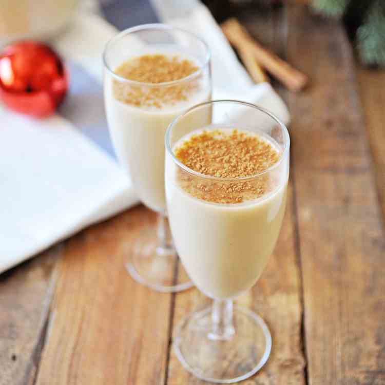 Homemade Eggnog with Spanish Brandy