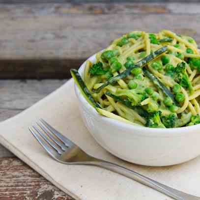 Avocado-Miso-Tahini Pasta