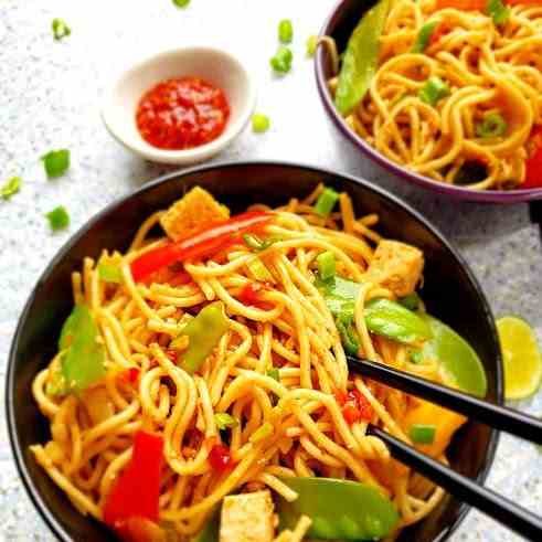 Chili Garlic Chinese Noodles