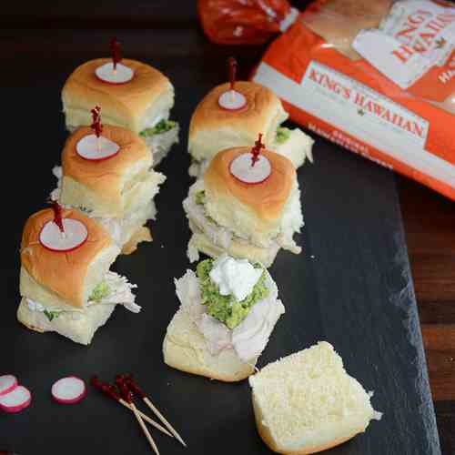 Hawaiian Turkey Avocado Mini Sandwich