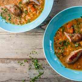 Sausage and baked bean casserole