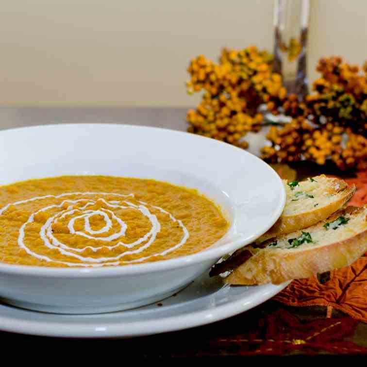 Roasted Carrot Malbec Soup