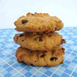 Peanut butter & cocoa nib cookies