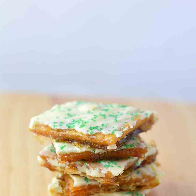 St Patrick's Day White Chocolate Saltine C