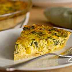 Swiss Chard and Leek Quiche