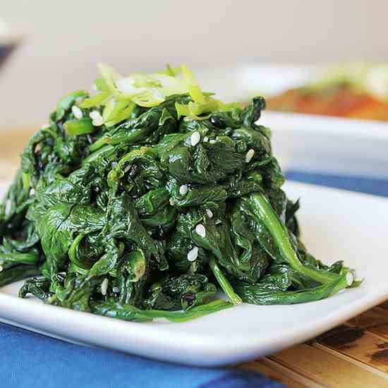 Japanese Spinach Salad W Salmon