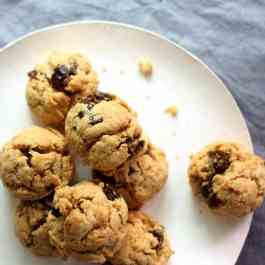 Peanut butter and date cookies