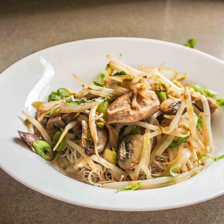 Chicken Chow Mein with Vermicelli