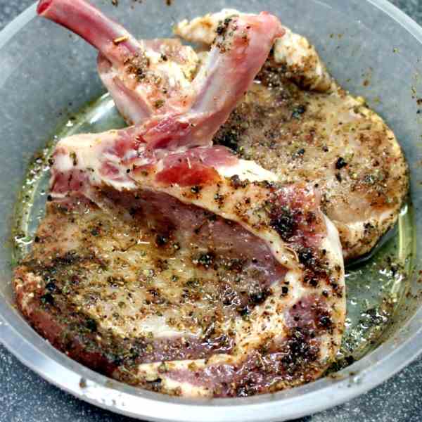 Pork Chops with roasted Veggies