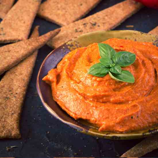 Curried Lentil - Roasted Pepper Dip