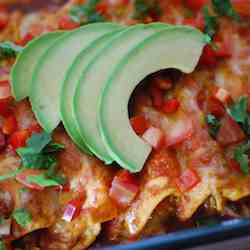 Easy and Cheesy Breakfast Enchiladas