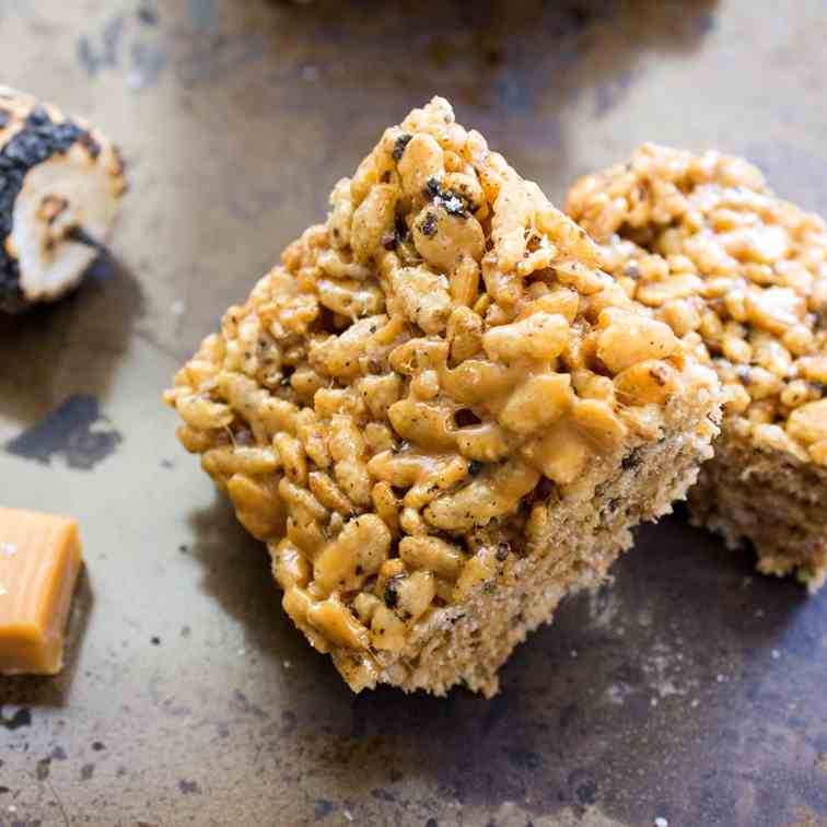 Salted Caramel Toasted Marshmallow Crispy