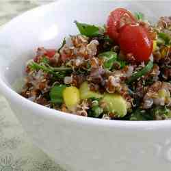 Red Quinoa and Avocado Salad