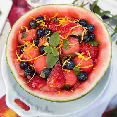 Watermelon Salad with Berries