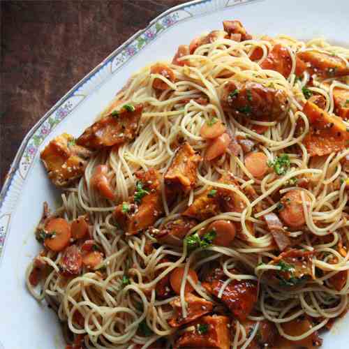 Roast Squash Sesame Noodles