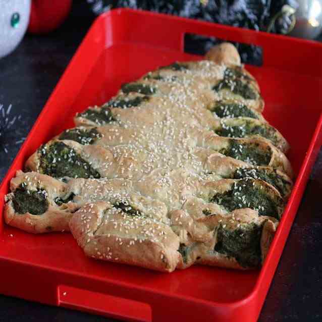 Spinach Pastry - Christmas Tree