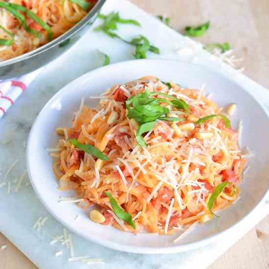 Blushing Rutabaga Noodles