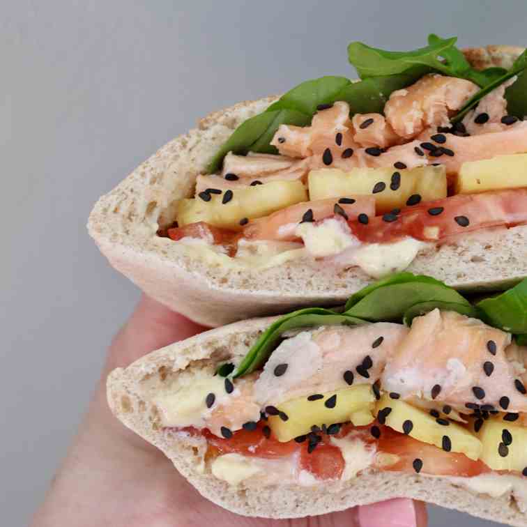 Miso Salmon Sandwich