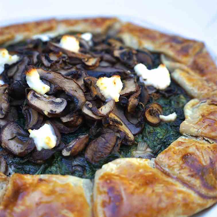 Mushroom and Chard Galette