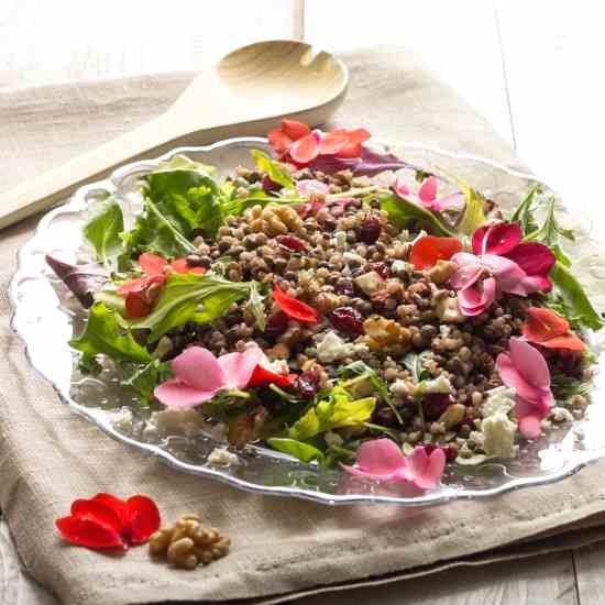 Nutty Barley and Lentils Salad