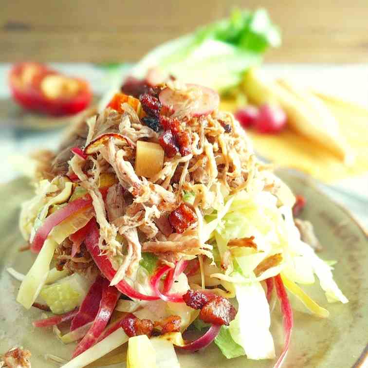 Slow Cooker Pulled Pork Salad