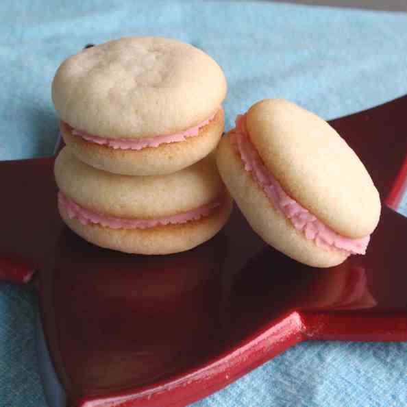 Cotton Candy Cream Cookies